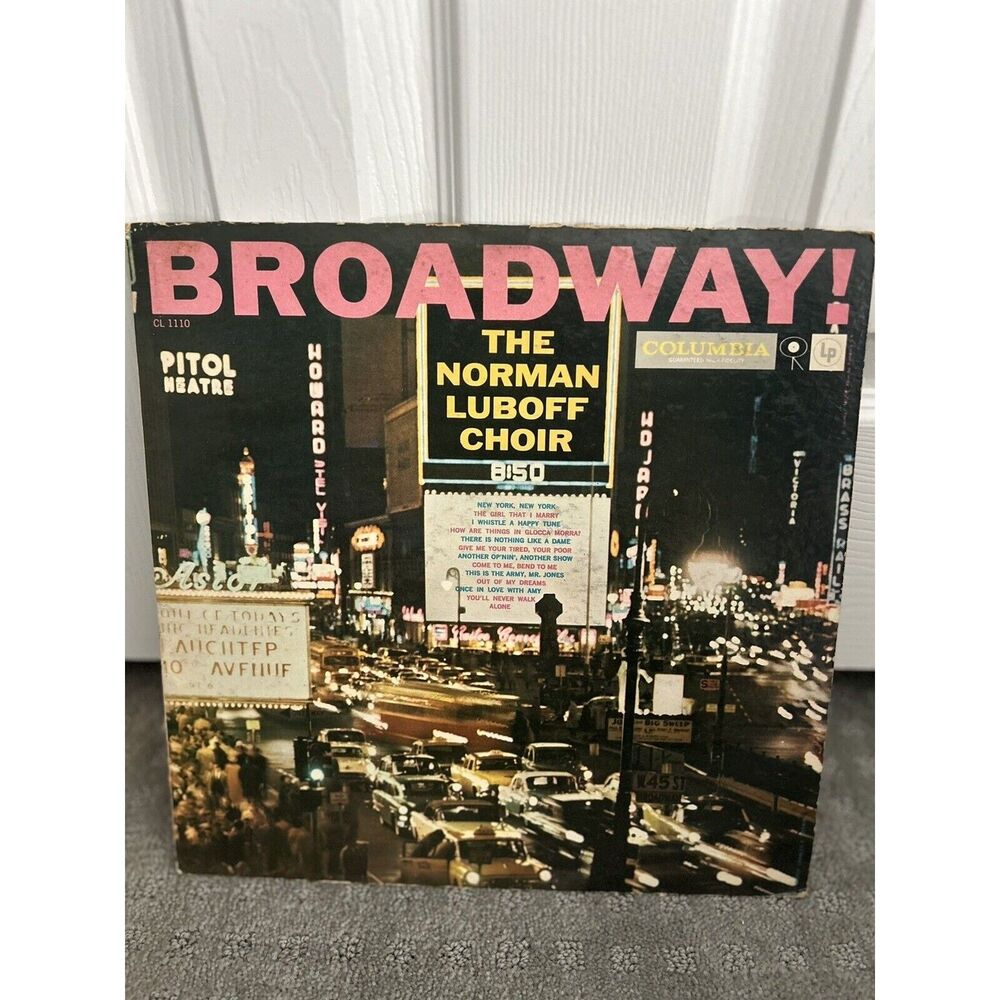 Broadway! The Norman Luboff Choir Vinyl Record Vintage Music